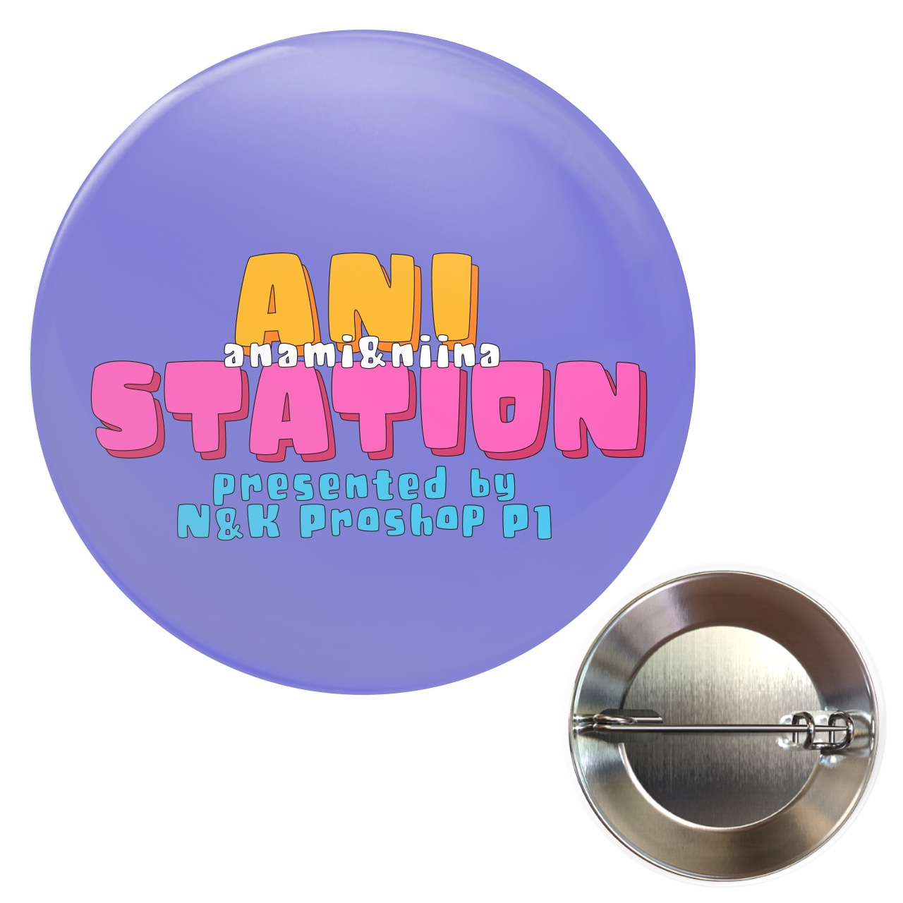 【選手応援グッズ】『ANI STATION』缶バッジ (32mm)