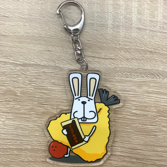 スコアあがるあじふらいキーホルダー(ナスカン銀)