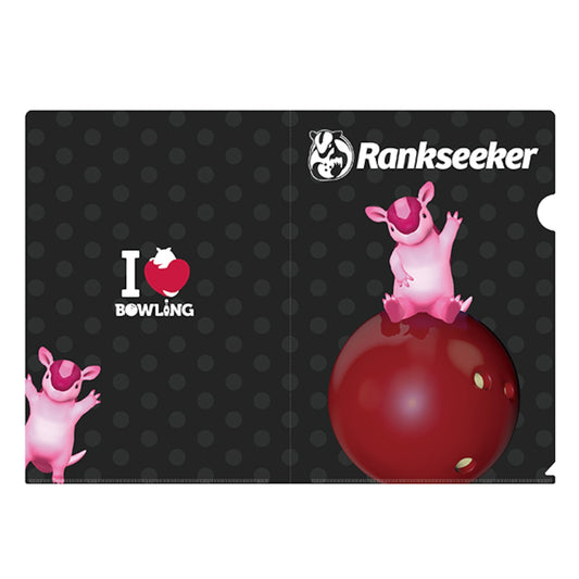 ３Dアルマジロのクリアファイル（ブラック）