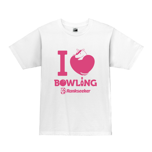 I LOVE BOWLING Tシャツ（ホワイト）