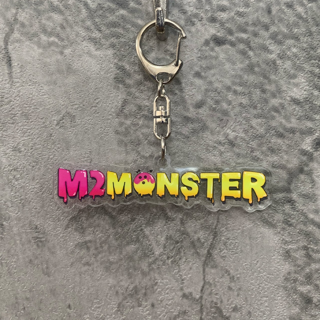 【選手応援グッズ】M2MONSTERロゴ キーホルダー(ナスカン銀)