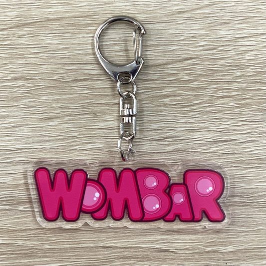 【選手応援グッズ】WOMBARキーホルダー(ナスカン銀)