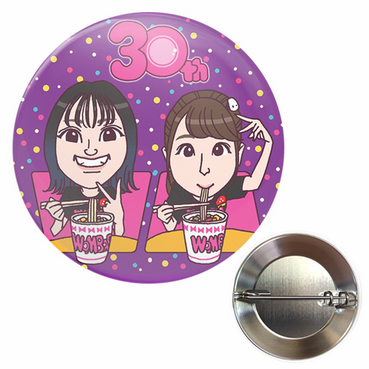 【選手応援グッズ】『WOMBAR』缶バッジ(3) (32mm)