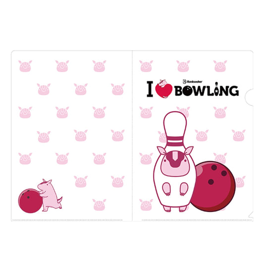 ピン型アルマジロのクリアファイル（ホワイト)